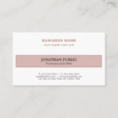Trendy Harmonic Colors Professional Elegant Plain Visitekaartje (Achterkant)