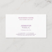Trendy Harmonic Colors Professional Elegant Plain Visitekaartje (Achterkant)