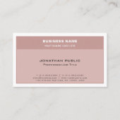 Trendy Harmonic Colors Professional Stylish Plain Visitekaartje (Achterkant)