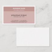 Trendy Harmonic Colors Professional Stylish Plain Visitekaartje (Voorkant / Achterkant)
