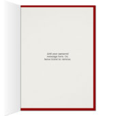 Trendy hart fotocollage rood Wenskaart (Binnen (Rechts))