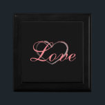 Trendy hart grijs kalligrafie liefde bruiloft cadeaudoosje<br><div class="desc">U kunt de doopvonten en de kleuren gemakkelijk veranderen. U kunt uw logo en achtergrondafbeelding ook toevoegen zoals u wilt.</div>