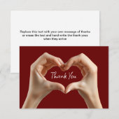 Trendy hart thema dank u kaarten (Voorkant / Achterkant)