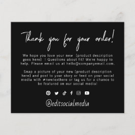 Trendy Hartelijk dank voor uw bestelbrochure Flyer