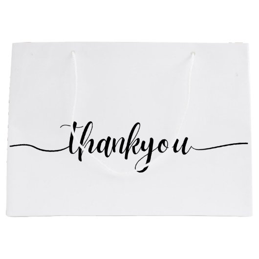 Trendy Hartelijk dank voor uw zakelijke, aangepast Groot Cadeauzakje (Voorkant)
