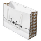 Trendy Hartelijk dank voor uw zakelijke, aangepast Groot Cadeauzakje (Voorkant Gekanteld)