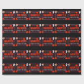 Trendy Haunted Halloween Quote Gift Cadeaupapier (Vlak)