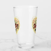 Trendy Heart Glitter Valentijnsdag Glas (Links)