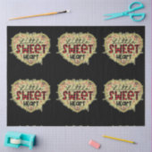 Trendy Heart Glitter Valentijnsdag Tissuepapier (Craft)