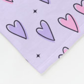 Trendy Heart Pattern Fleece Blanket Deken (Hoek)