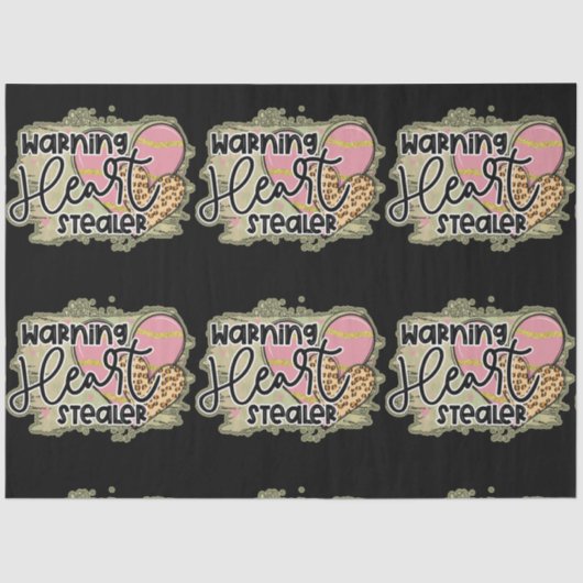 Trendy Heart Stealer Valentijnsdag Tissuepapier (Voorkant)