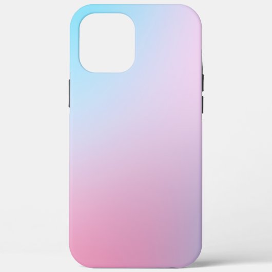 Trendy hedendaags Blauwgroen roze blauw Case-Mate iPhone Case (Achterkant)