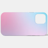 Trendy hedendaags Blauwgroen roze blauw Case-Mate iPhone Case (Achterkant (horizontaal))