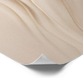 Trendy Hedendaagse Beige Abstracte Kunst Poster (Hoek)