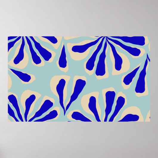 Trendy hedendaagse florale naadloze patronen. poster (Voorkant)