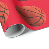 Trendy Heet Basketbal Rood Sinaasappel Cadeaupapier (Rol Hoek)