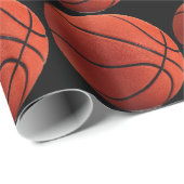 Trendy Heet Basketbal Wrapping Papier (Rol Hoek)