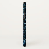 Trendy Heet donkerblauw geprint glitter gepersonal Case-Mate iPhone Case (Achterkant / rechts)