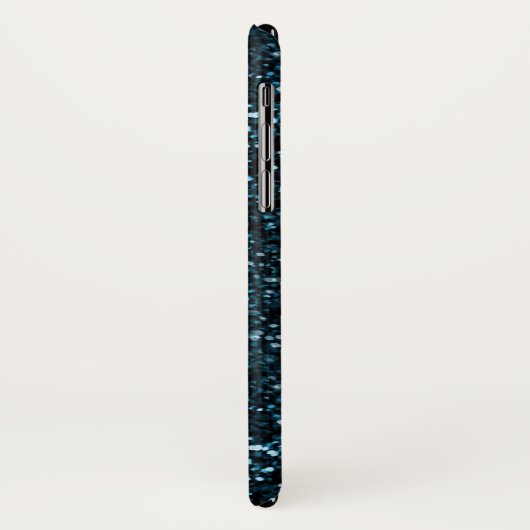 Trendy Heet donkerblauw geprint glitter gepersonal Case-Mate iPhone Case (Achterkant/links)