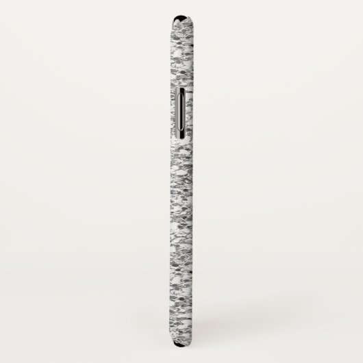 Trendy Heet zilver bedrukt glitter gepersonaliseer Case-Mate iPhone Case (Achterkant / rechts)