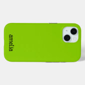 Trendy Helder Groen Gepersonaliseerd Case-Mate iPhone Case (Achterkant (horizontaal))