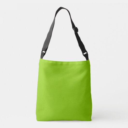 Trendy Helder Groen Gepersonaliseerd Crossbody Tas (Achterkant)