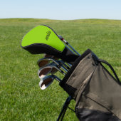 Trendy Helder Groen Gepersonaliseerd Golfheadcover (Insitu)