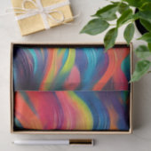 Trendy Helderblauw geel Abstract Patroon Tissuepapier (Geschenk)
