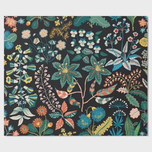 Trendy heldere Floral patroon in de vele soorten Cadeaupapier (Vlak)