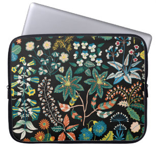 Trendy heldere Floral patroon in de vele soorten Laptop Sleeve