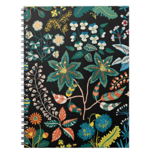 Trendy heldere Floral patroon in de vele soorten Notitieboek