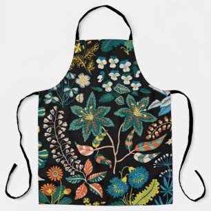 Trendy heldere Floral patroon in de vele soorten Schort