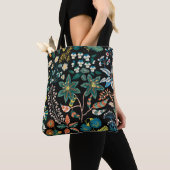 Trendy heldere Floral patroon in de vele soorten Tote Bag (Dichtbij)