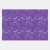 Trendy Heldere Kleurrijke Hand getrokken Roze Vaka Inpakpapier Vel (Voorkant 2)