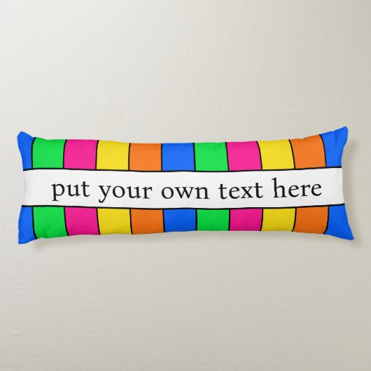 TRENDY HELDERE NEON FLUORSCENT KLEUREN ROZE STREPE LICHAAMSKUSSEN (Achterkant)