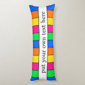 TRENDY HELDERE NEON FLUORSCENT KLEUREN ROZE STREPE LICHAAMSKUSSEN (Achterkant (Verticaal))