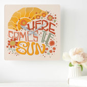 Trendy Here Comes The Sun Quote Inspirerende Klok