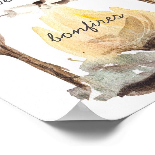 Trendy Herfst Favorieten | Waterverf illustraties Poster (Hoek)