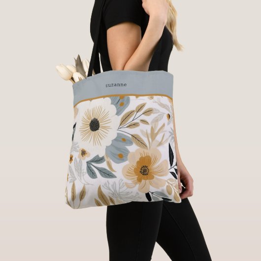Trendy Herfst gebladerte Tote Bag (Dichtbij)