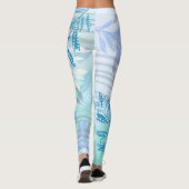 Trendy herfst leaf abstract bloemen leggings (Achterkant)