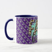 Trendy Herfst Paarse Tiger Mok (Links)