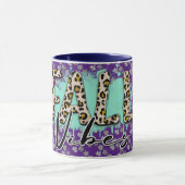 Trendy Herfst Paarse Tiger Mok (Midden)