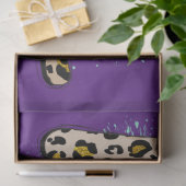 Trendy Herfst Paarse Tiger Tissuepapier (Geschenk)