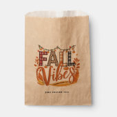 Trendy Herfst Vibes Plaid en Leopard Print Herfst Bedankzakje (Voorkant)