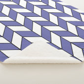 Trendy Herringbone Chevron Pattern Sherpa Deken (3/4)