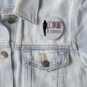 Trendy hete silhouet poema in opleiding ronde button 5,7 cm (In situ)