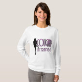 Trendy hete silhouet poema in opleiding t-shirt (Voorkant volledig)