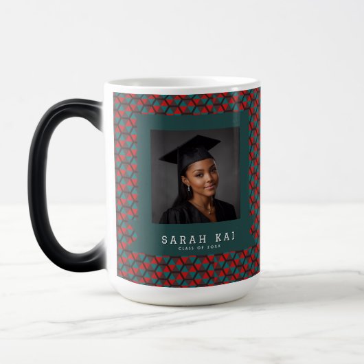 Trendy Hex Print Gefeliciteerd Afgestudeerde Magische Mok (Links)