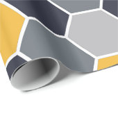 Trendy Hexagon Pattern Cadeaupapier (Rol Hoek)