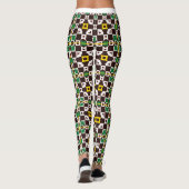 Trendy Hexagonal Tribal Pattern Leggings (Achterkant)